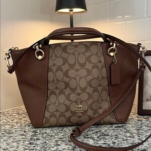 Coach Brown Signature Satchel